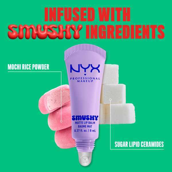 Nyx Professional Makeup Smushy Matte Lip Balm Sugar Smush
