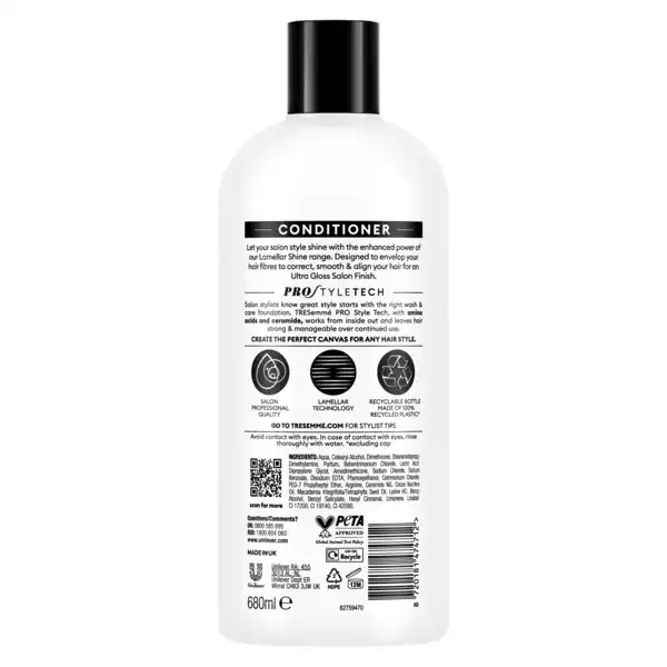 Tresemme Conditioner Lamellar Shine 680Ml
