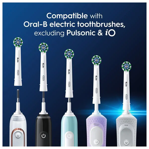 Oral-B Pro Cross Action Toothbrush Heads, 2 Counts