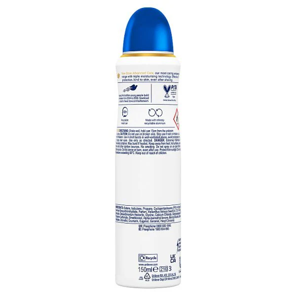 Dove Advanced Antiperspirant Deodorant Original 150ml