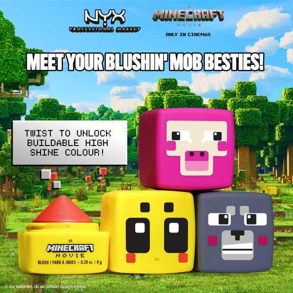 NYX Professional Makeup A MINECRAFT MOVIE Cheeky Mob Balms