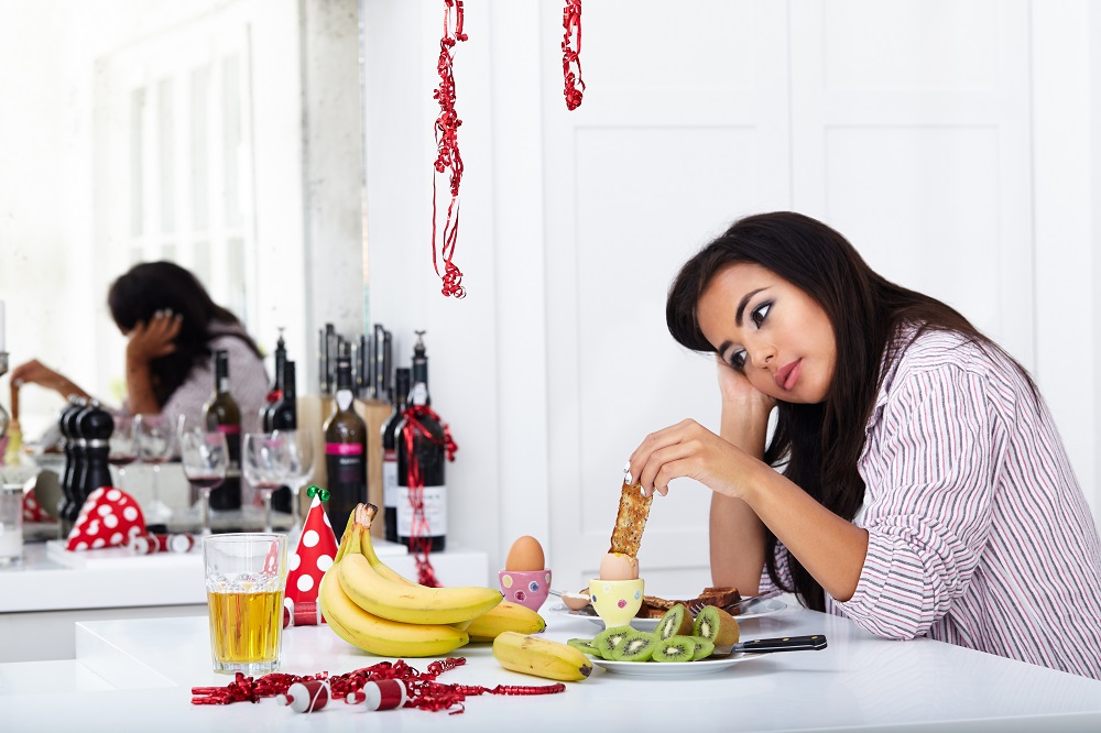 christmas-hangover-cure-model-kitchen-party-mess-bananas-eggs-kiwi-breakfast-potassium