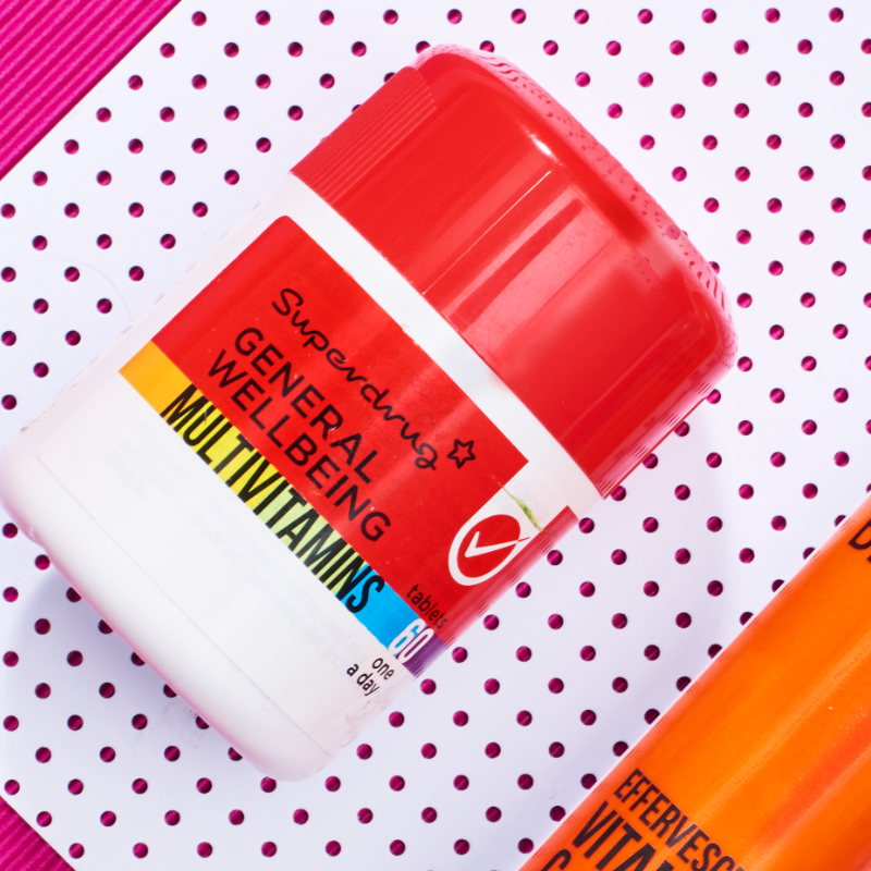 Superdrug own brand price freeze multivitamins